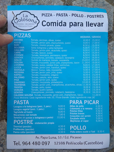 la Golosona Restaurante pizzería - Gastronomía y hostelería