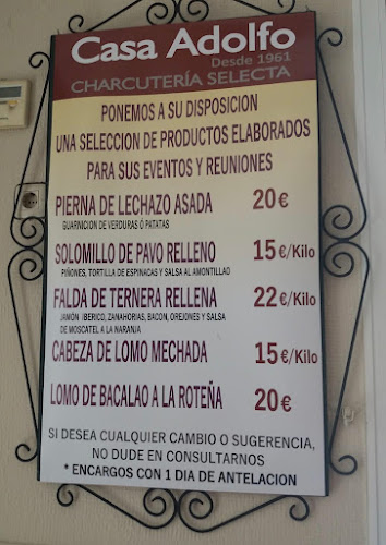 Reviews of Casa Adolfo in Chiclana de la Frontera - Gastronomía y hostelería